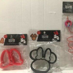 3PCS Disney, Minnie Mouse, Kitchenware, cookware, silicone mold, eggs, pancake,